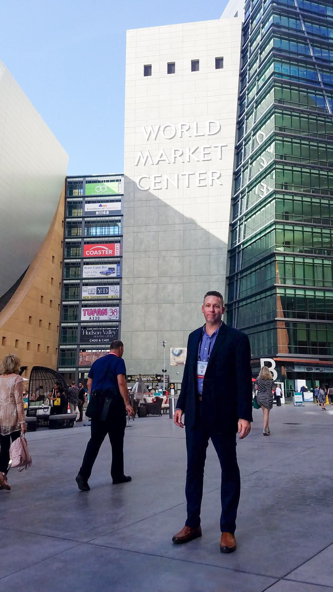 Pat Kunish works hard at the Las Vegas Market