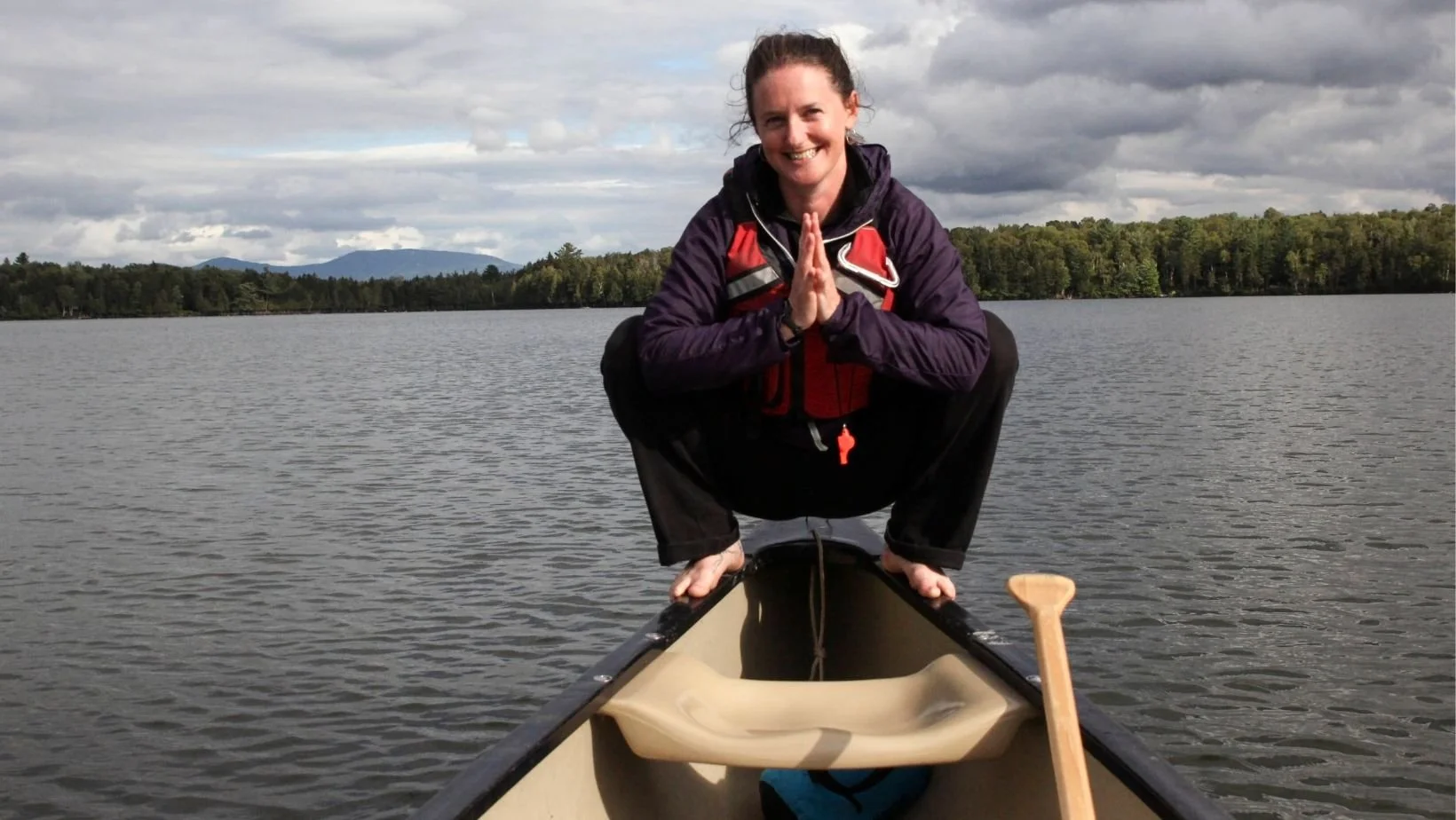 Leah at the Maine Canoe Symposium