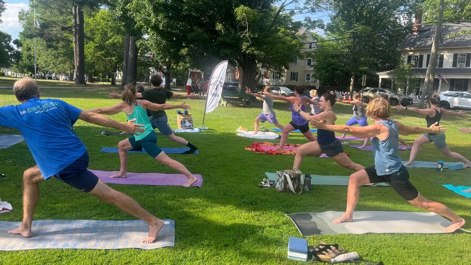 FREE-  Yoga on the Green &amp; Brunswick Outdoor Art Festival
