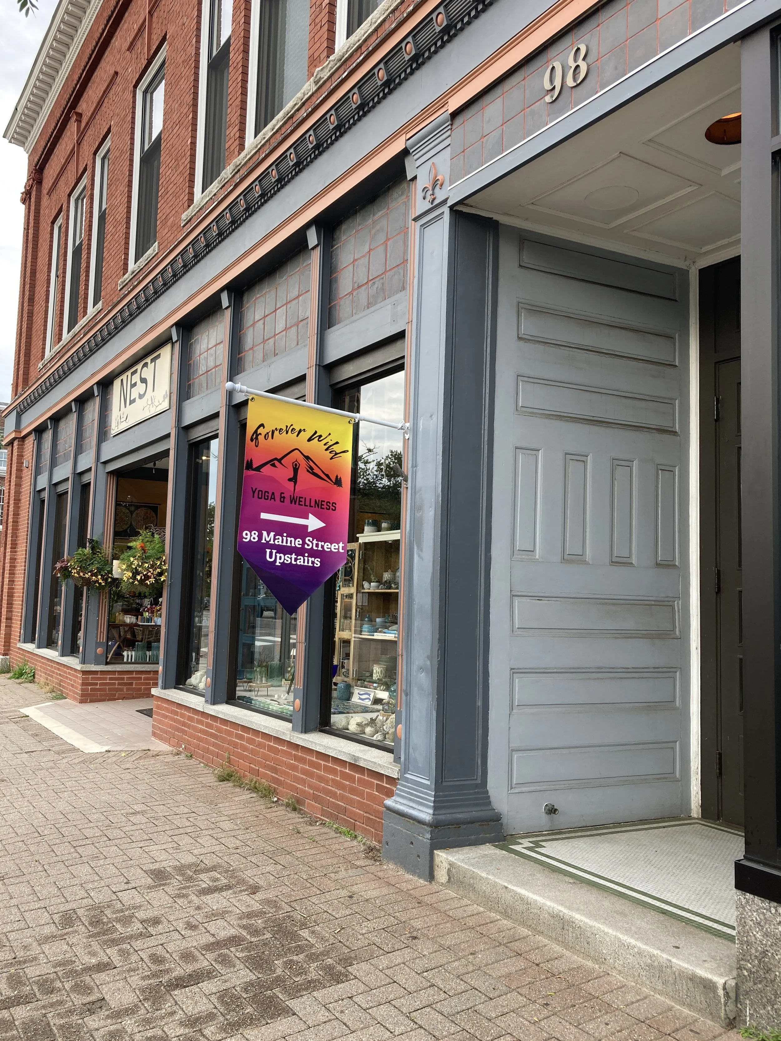 aerial yoga studio in Brunswick Maine