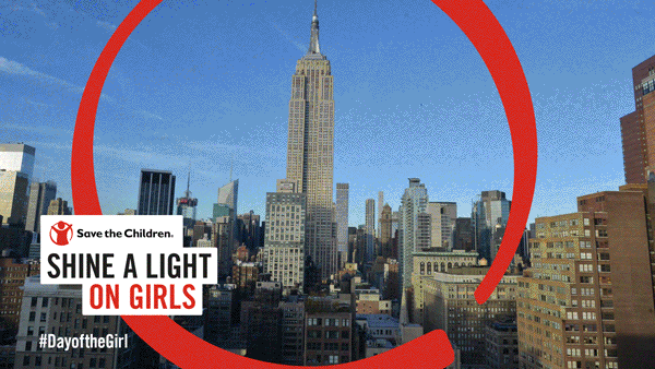 Lighting of the Empire State Building on October 11th, 2016