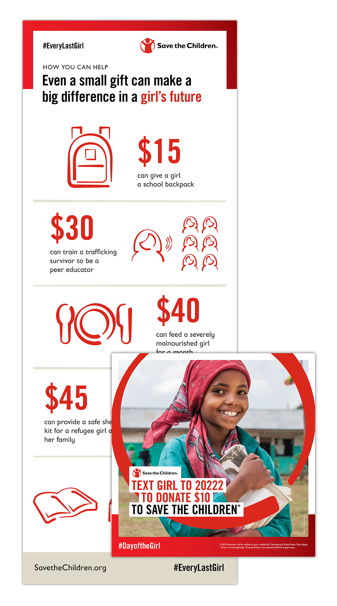 Infographic with Social Card