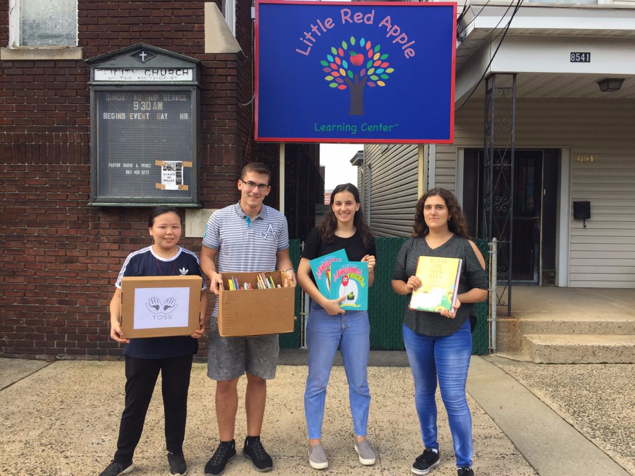NY/NJ branch’s latest delivery to Little Red Apple Learning Center in North Bergen, New Jersey. They donated around 50 books to student between the ages of 3-5.