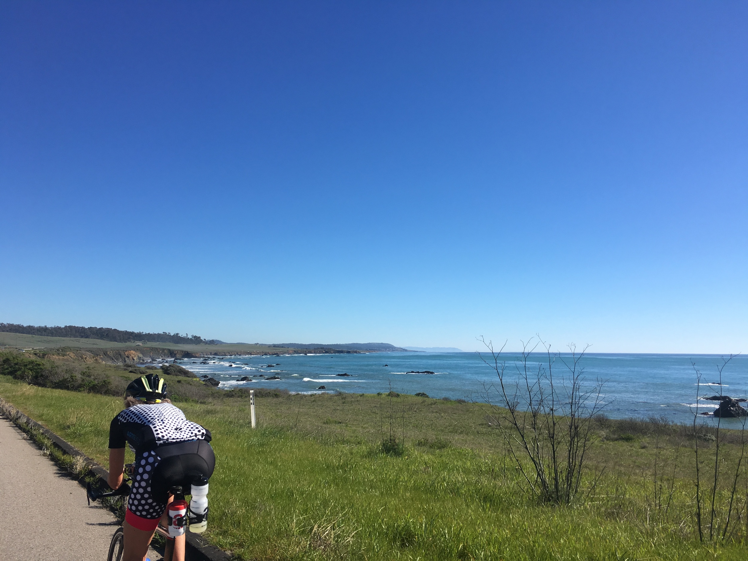 Bridget leading Whitney and Phil into SLO, February 2016