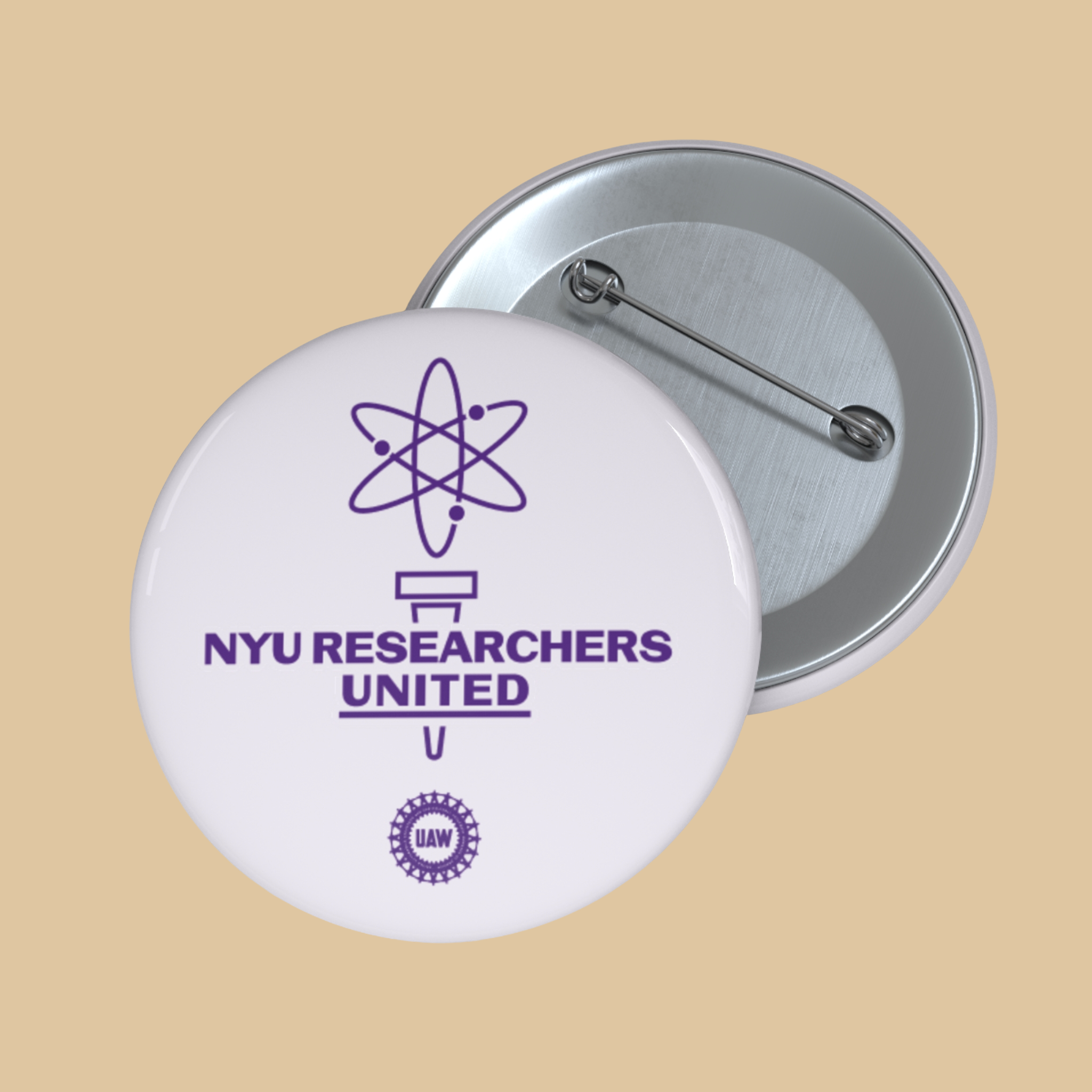 NYU Researchers United-UAW - 2.5" Buttons.png