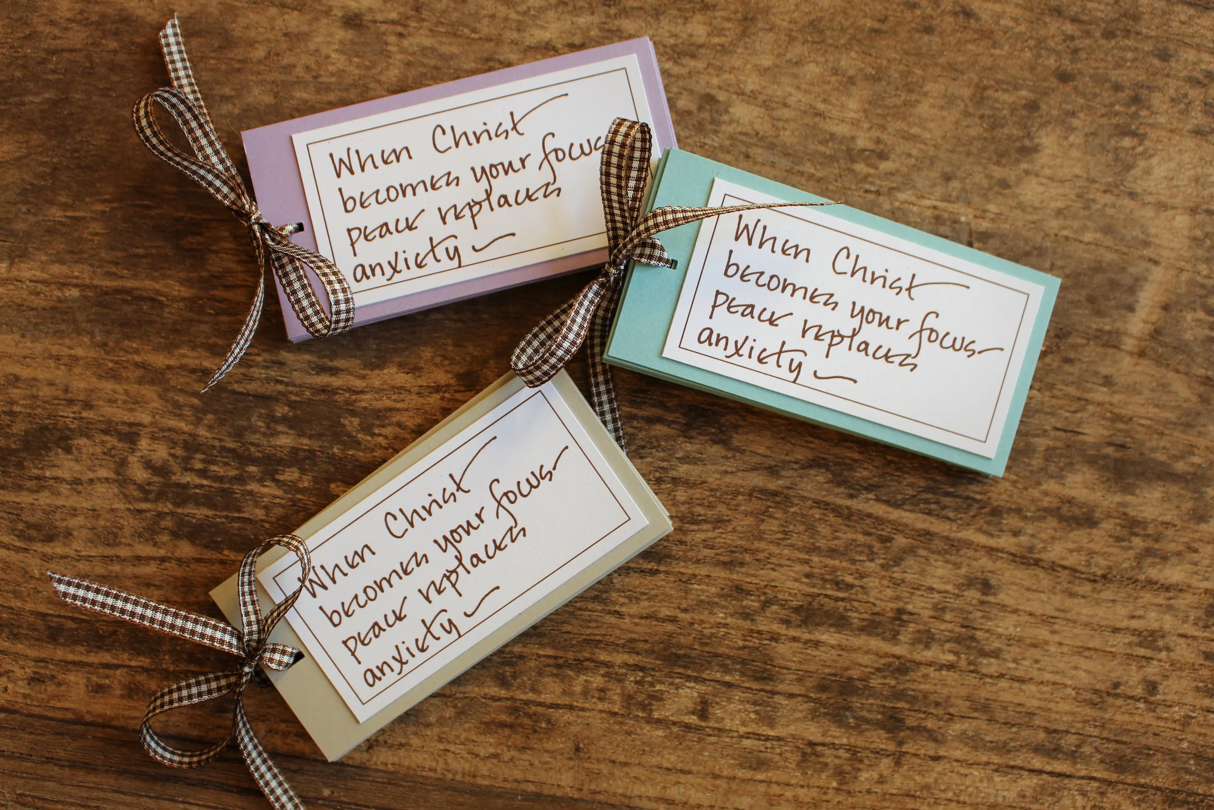 The Original Daily Verse Book is a small book filled with Bible verses for a daily dose of strength...A wonderful, encouraging gift that is easy to take with you, mail to a friend or keep on your bedside table...Each book is gift wrapped and comes in a variety of colors...birds egg, persimmon, leaf green, chocolate, pale blue and lavender...chocolate ink and chocolate check ribbon...