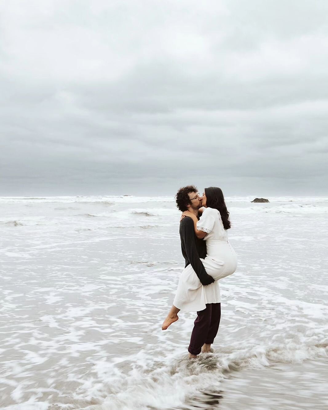 Rain or shine, the coast is always a good idea. 

Keywords: Pnw Washington Engagement Elopement Wedding Photographer Beach Olympic National Park