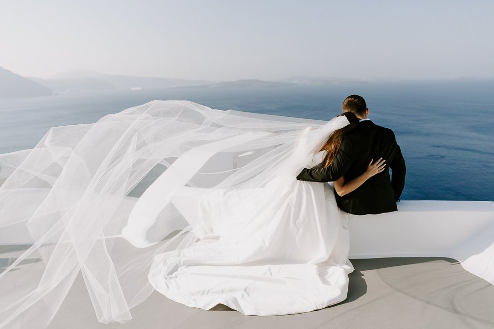 Fine Art Luxury Santorini Destination Wedding Photography