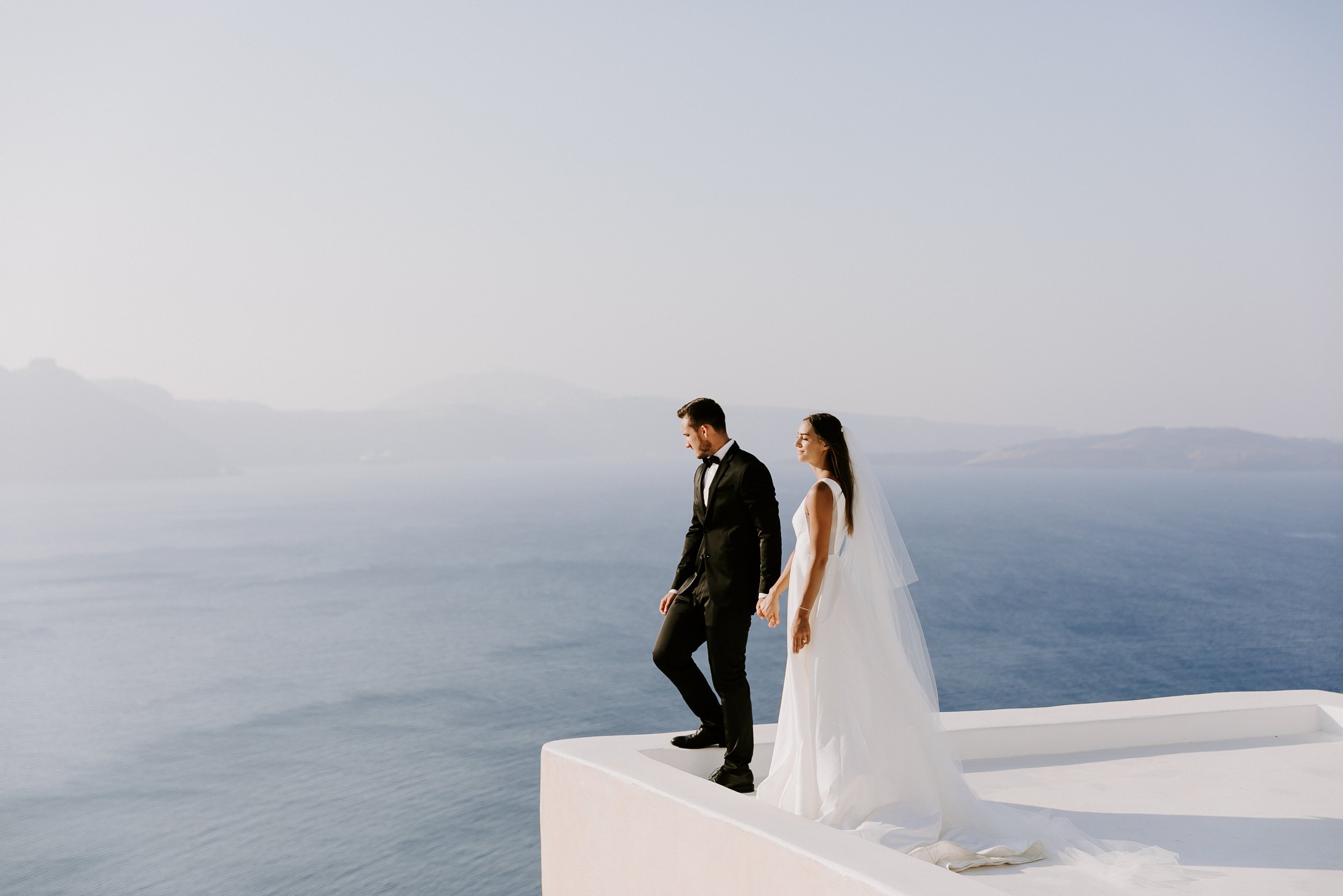 Fine Art Luxury Santorini Destination Wedding Photography