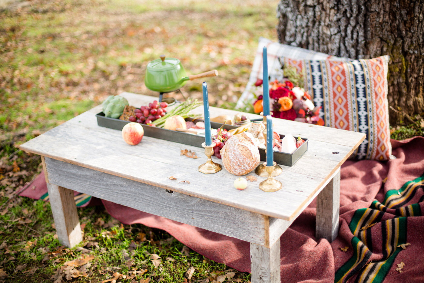 Pacific Northwest picnic elopement tablescaping