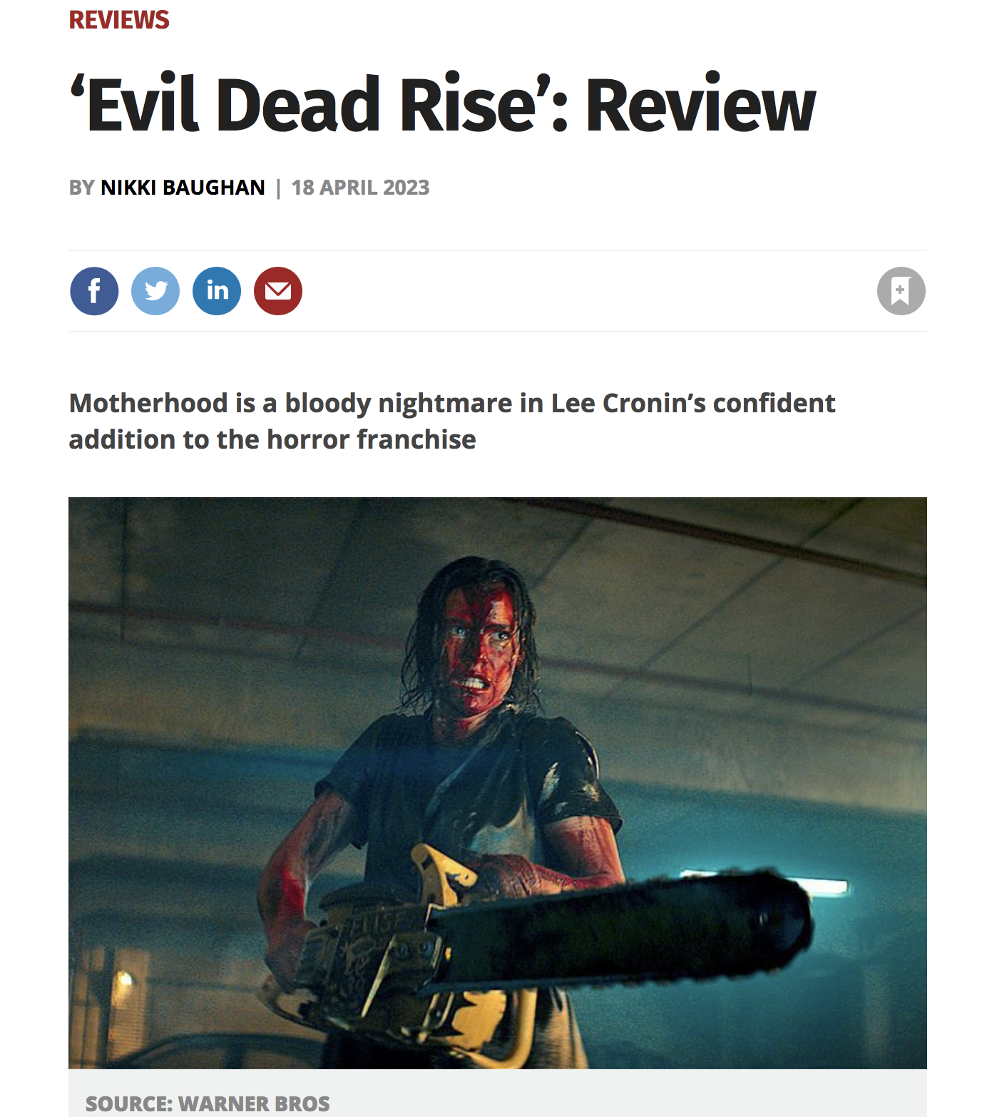 Review: Evil Dead Rise (2023)