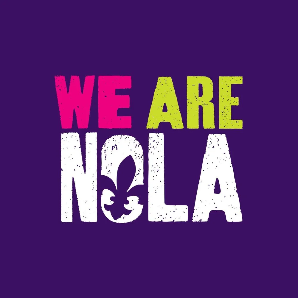 Logo Mark:  Typography is influenced by playful type seen in woodblock-printed music posters of the region. This style creates a visual that is approachable and full of flavor which conveys the culture of New Orleans.