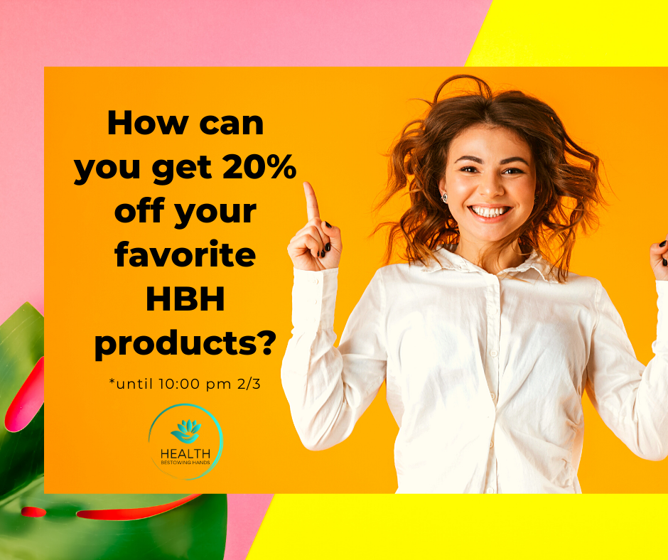 Get 20 % Off Your Favorite HBH Products!