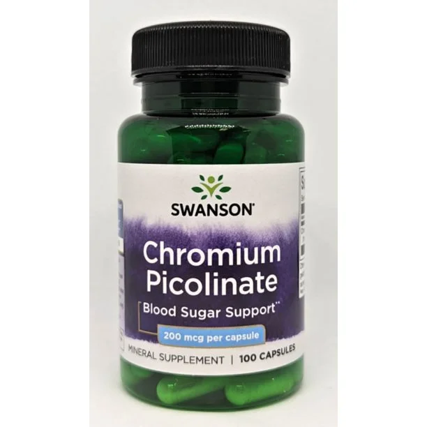 Chromium Picolinate 200 mcg, 100 capsules, Swanson