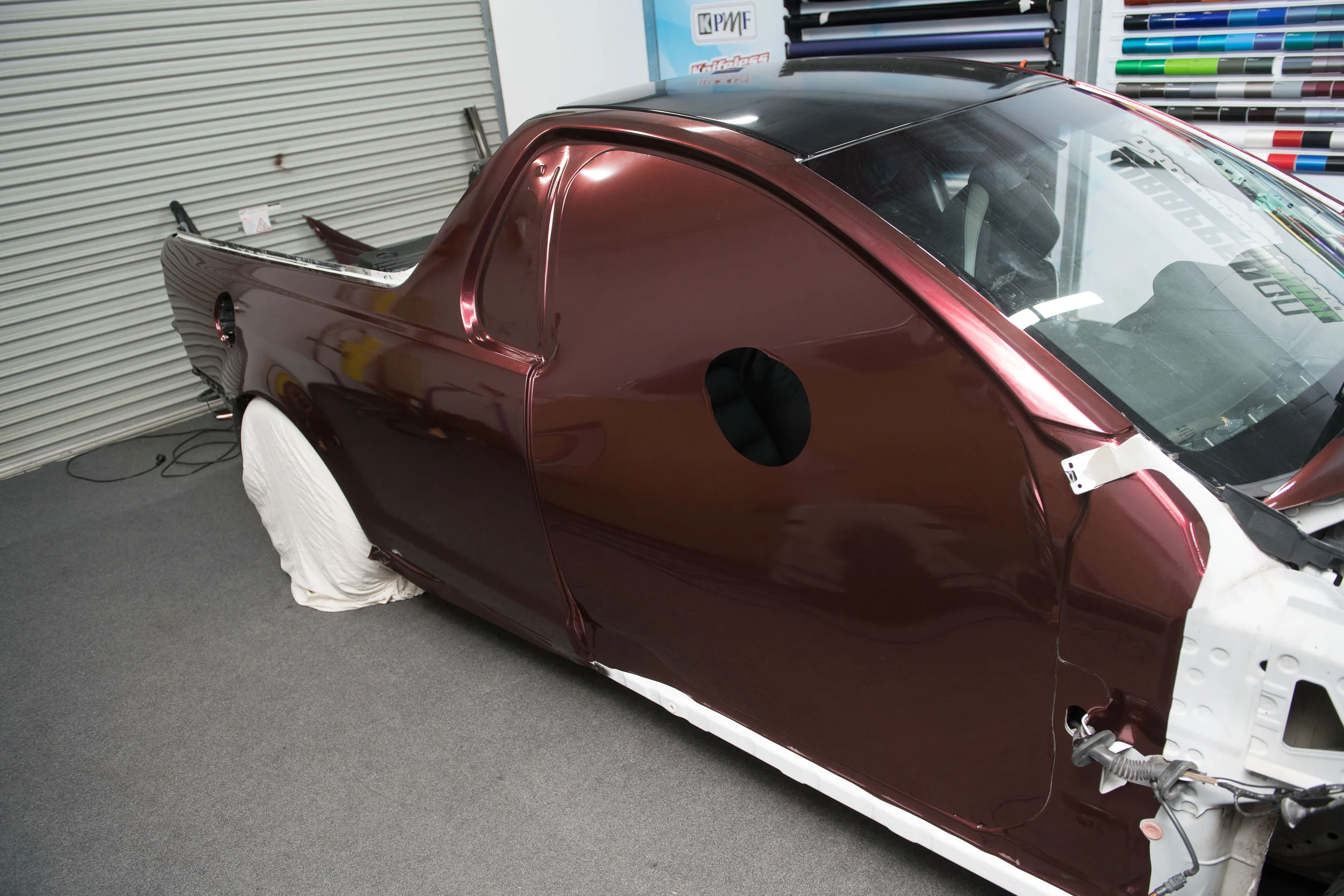 VE HSV Maloo KPMF Red/Black Irridescent 2 tone — Wrapped on Vinyl