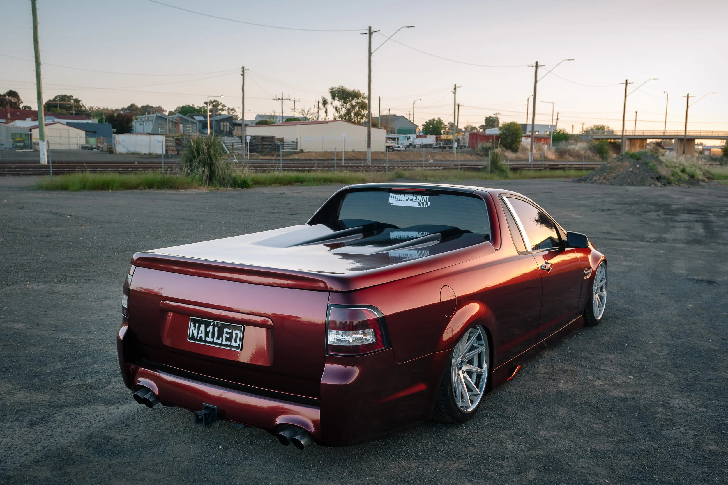 VE HSV Maloo KPMF Red/Black Irridescent 2 tone — Wrapped on Vinyl