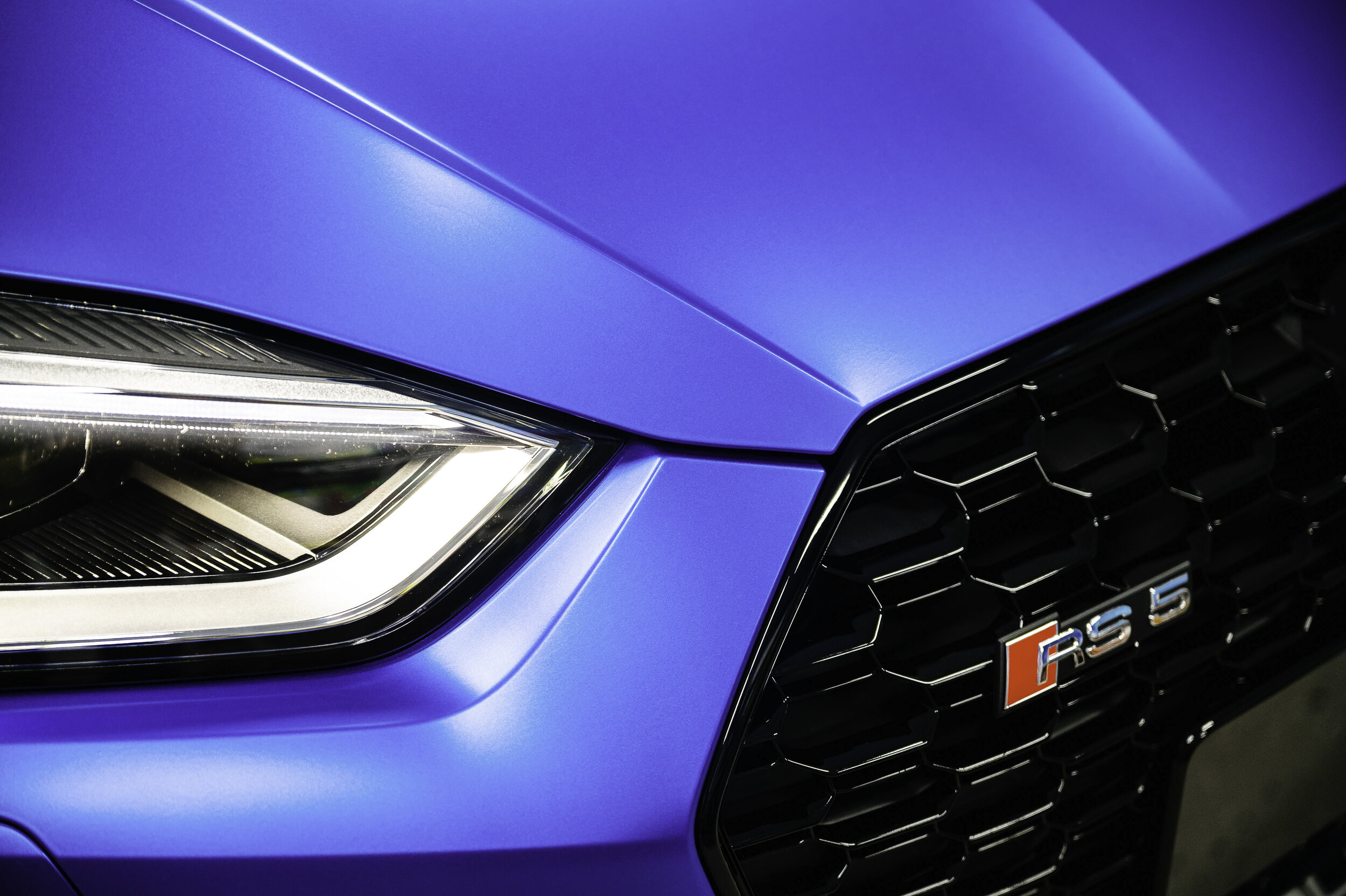 Forstyrre Vedrørende Alfabet Audi RS5 - KPMF Matte Iced Blue Titanium — Wrapped on Vinyl Bendigo -  Automotive Paint Protection Film & Colour Change Vinyl Wraps
