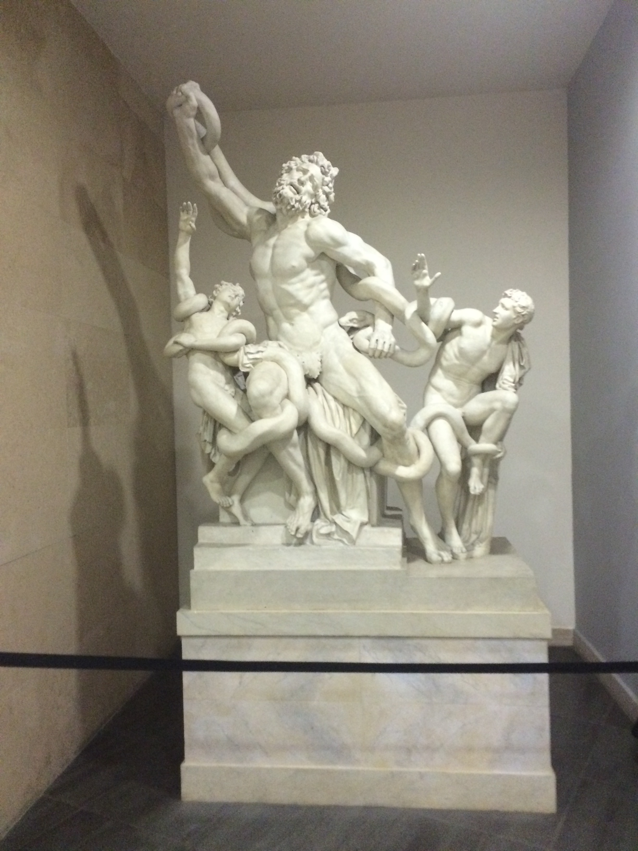 Just as you enter Vatican City, Laocoon (from the Trojan War story) greets you.