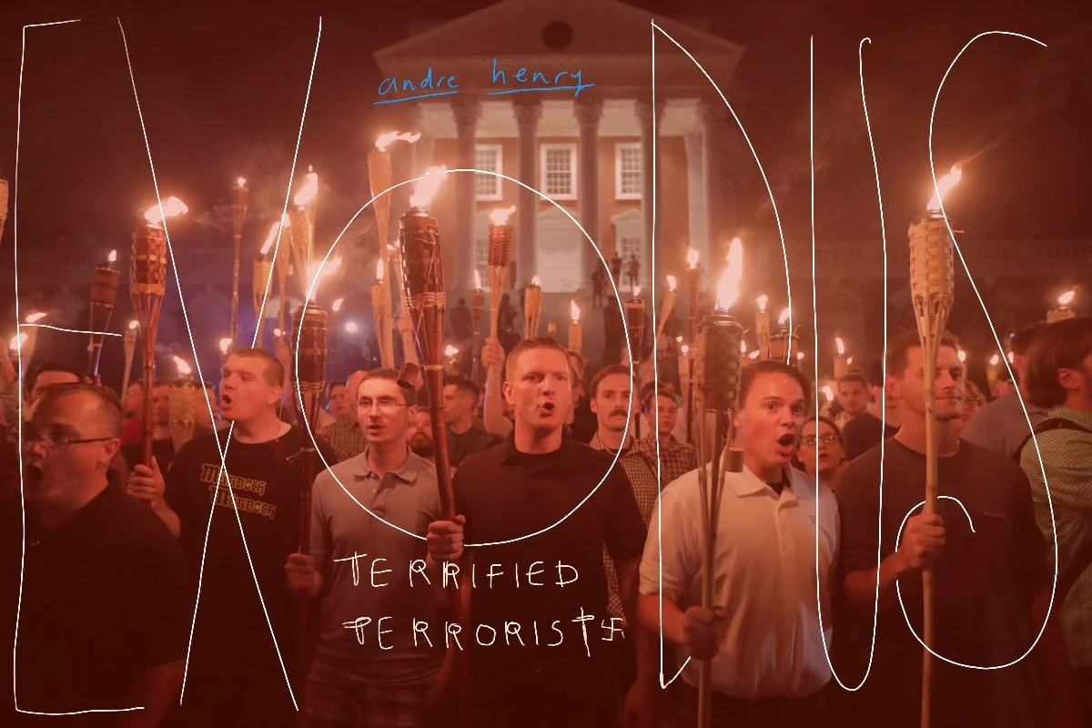 White nationalists surround a Charlottesville church near University of Virginia