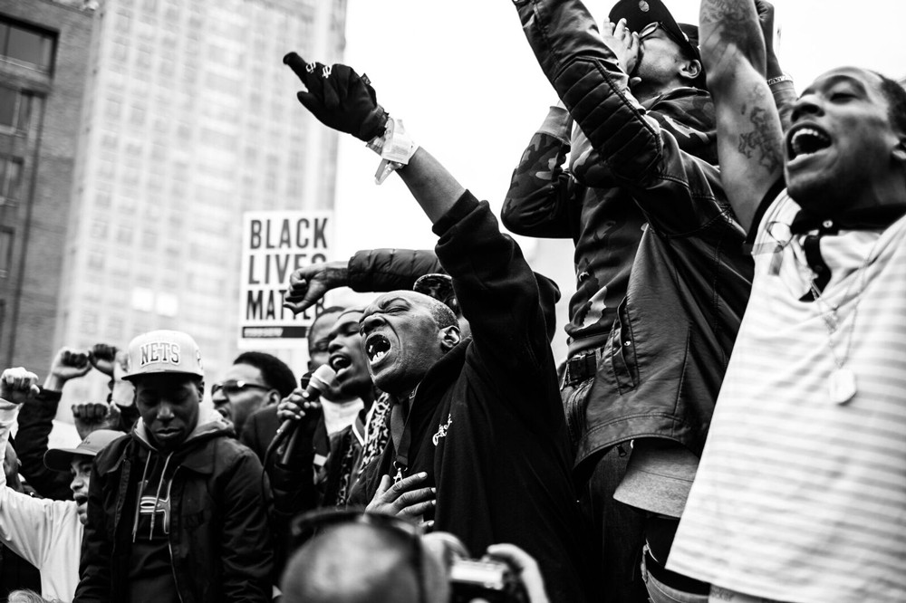 Baltimore riots after the police involved death of Freddie Gray. Photo by Devin Allen