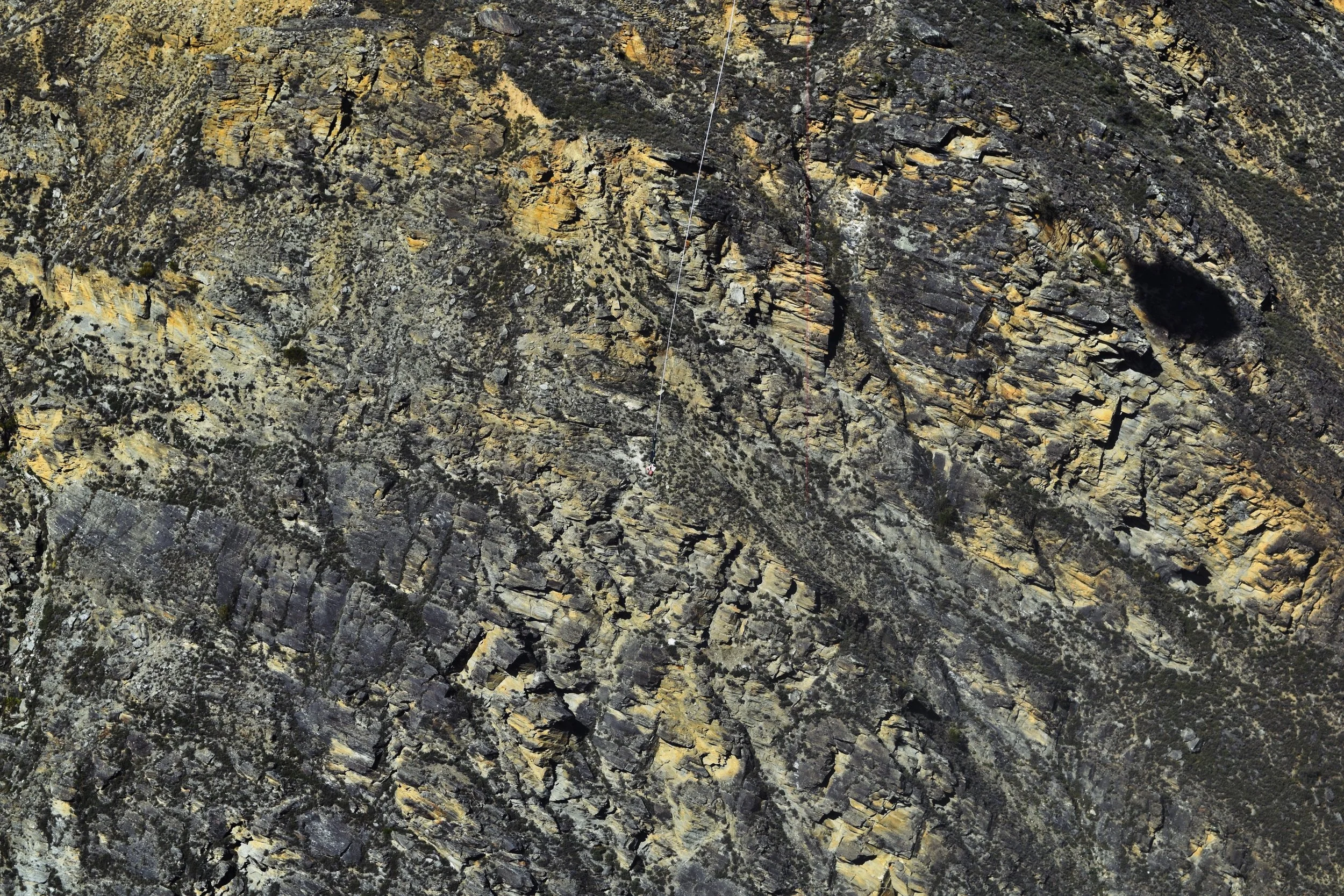 This is in the middle of a valley. Can you spot the bungy jumper?