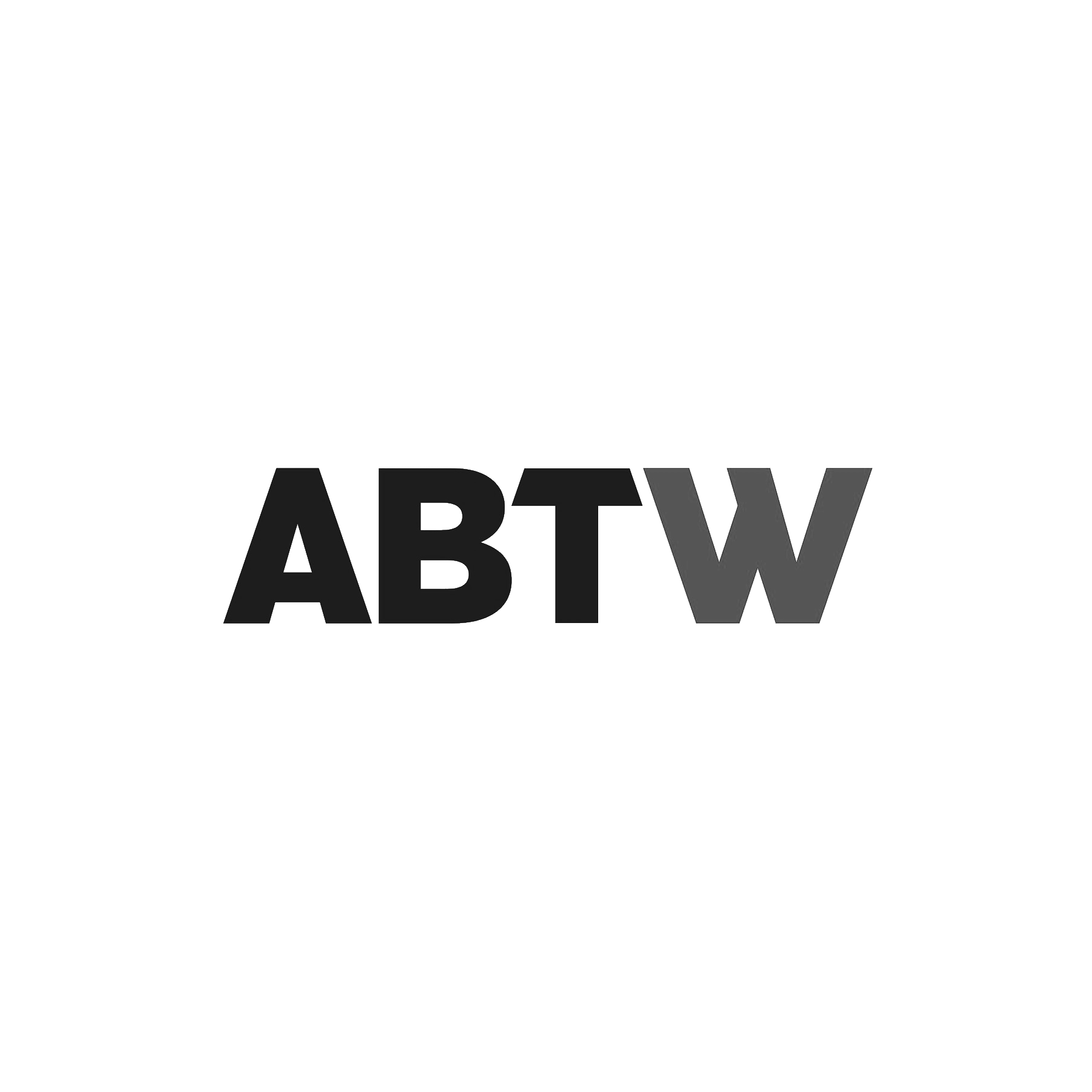 ETV logo with large gray letters 'ABT' and red letters 'W'