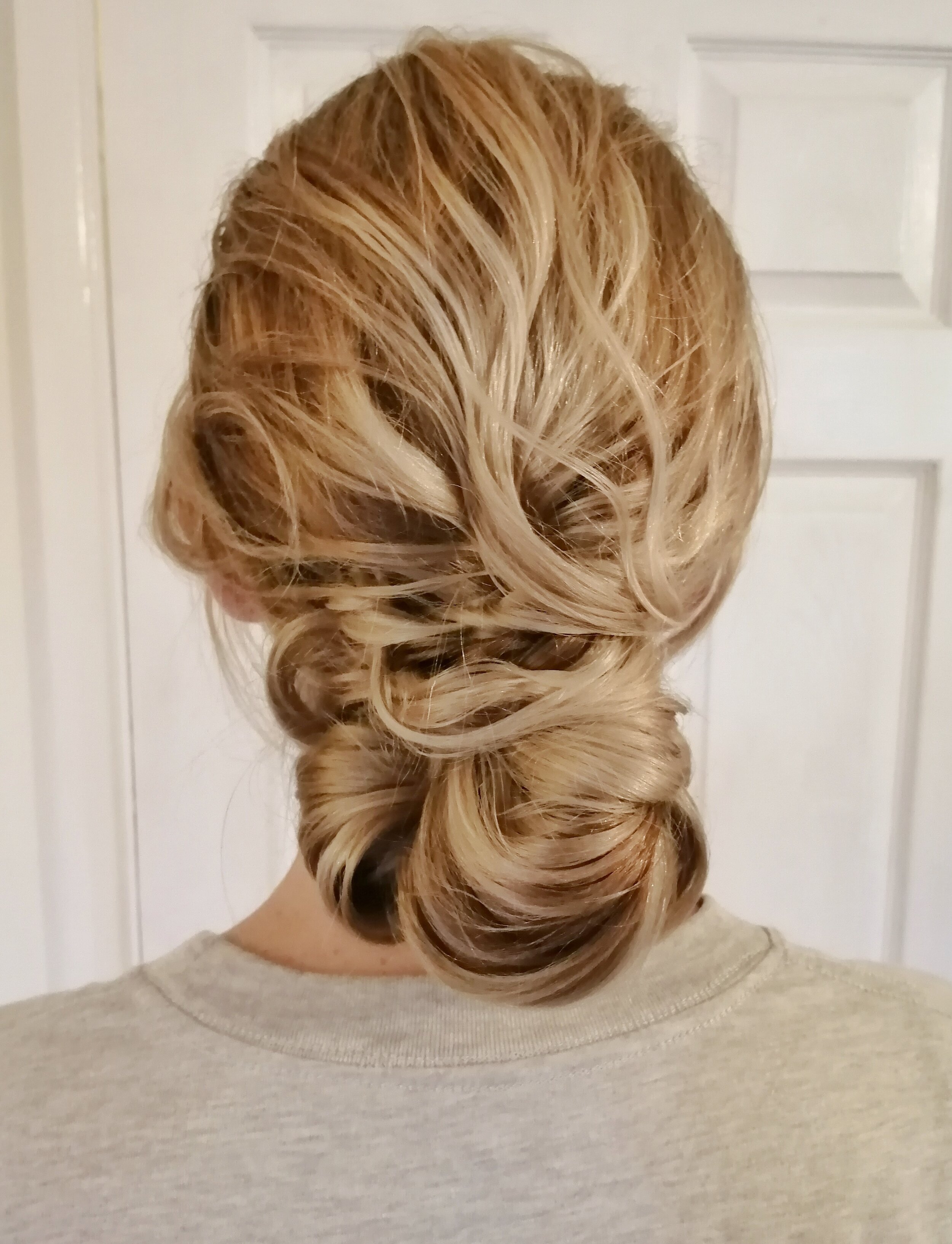  A modern take on a chignon bun  