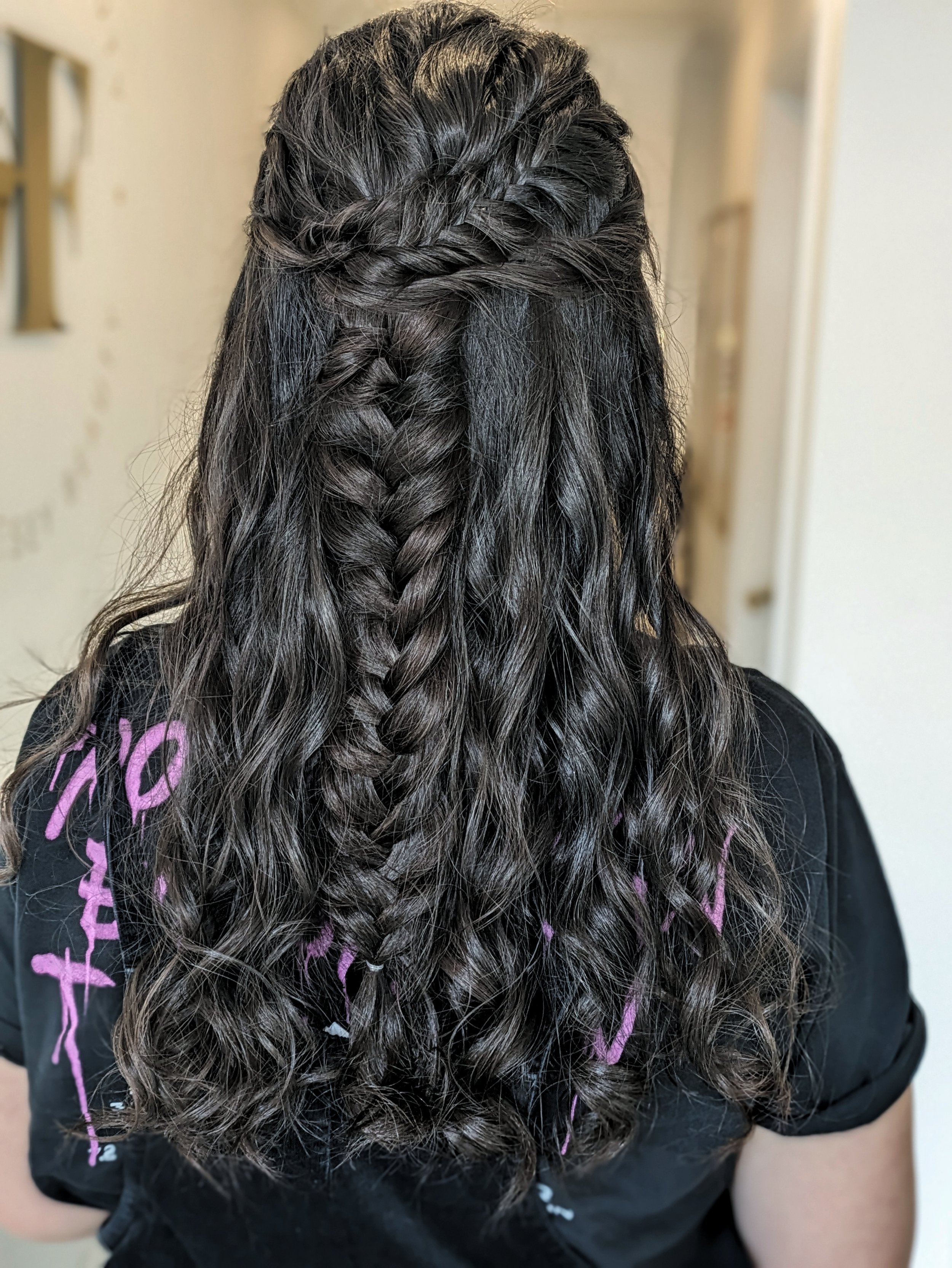 wedding-hairstyle-boho-fishtail-braid