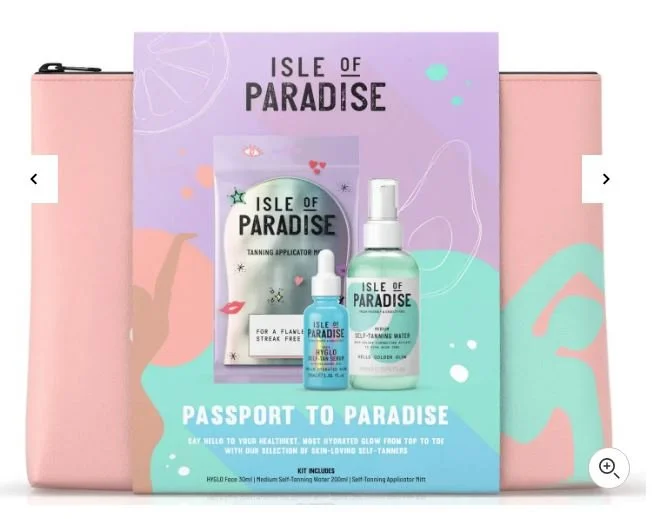 Set of Isle of Paradise tanning products