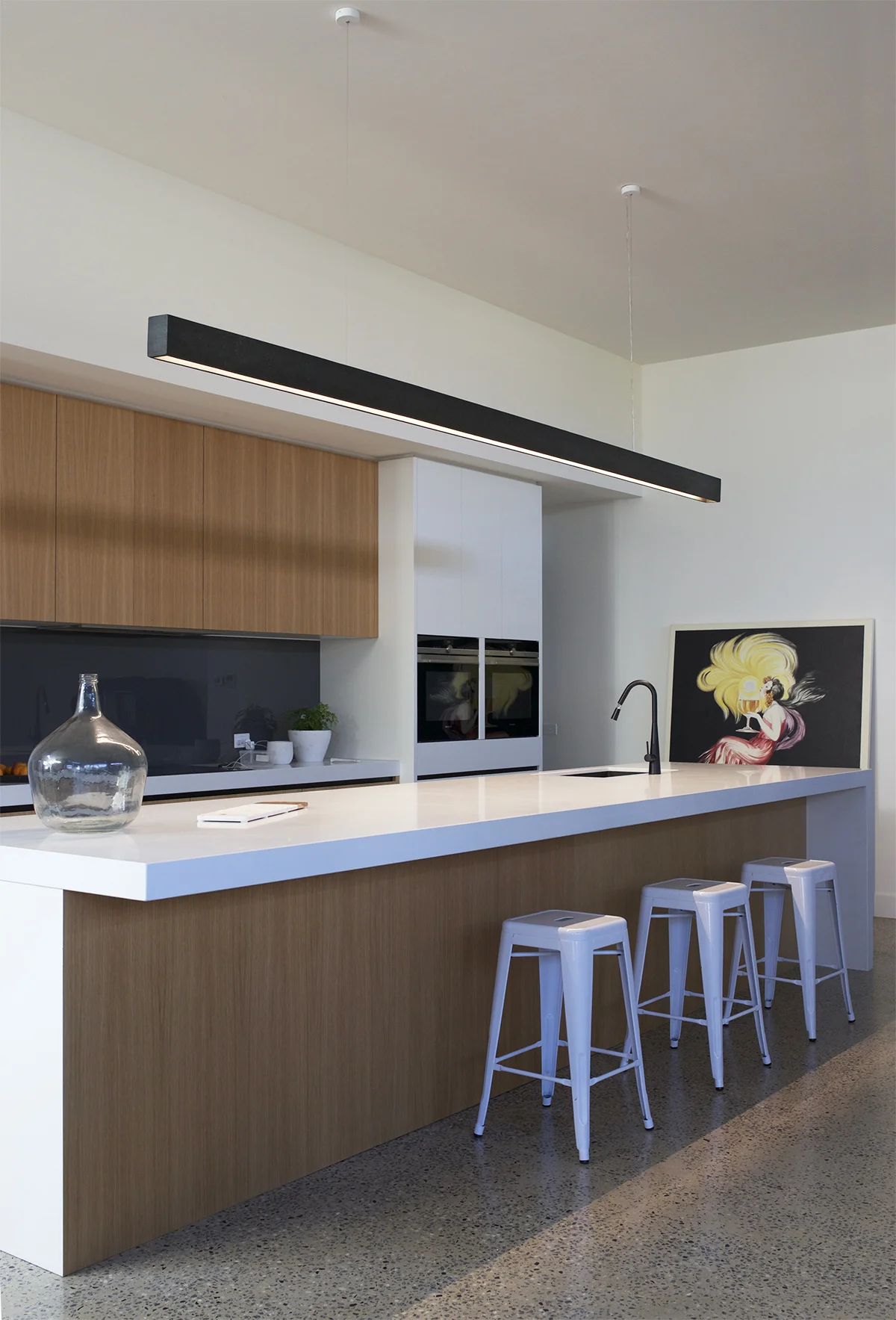 Japanese Black Bamboo Linear Pendant ii.jpg