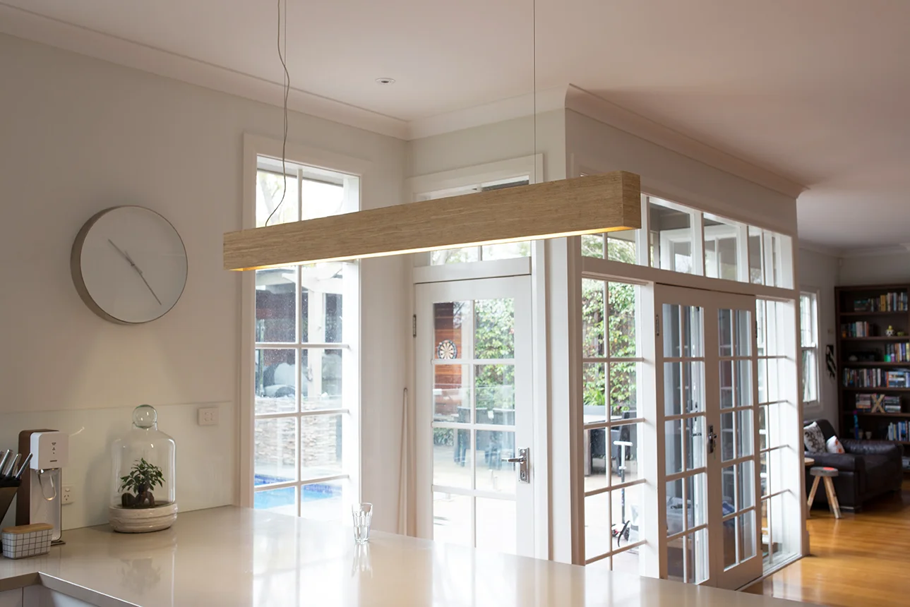 Bamboo Linear Pendant - strand-woven natural iii - Giffin Design.jpg