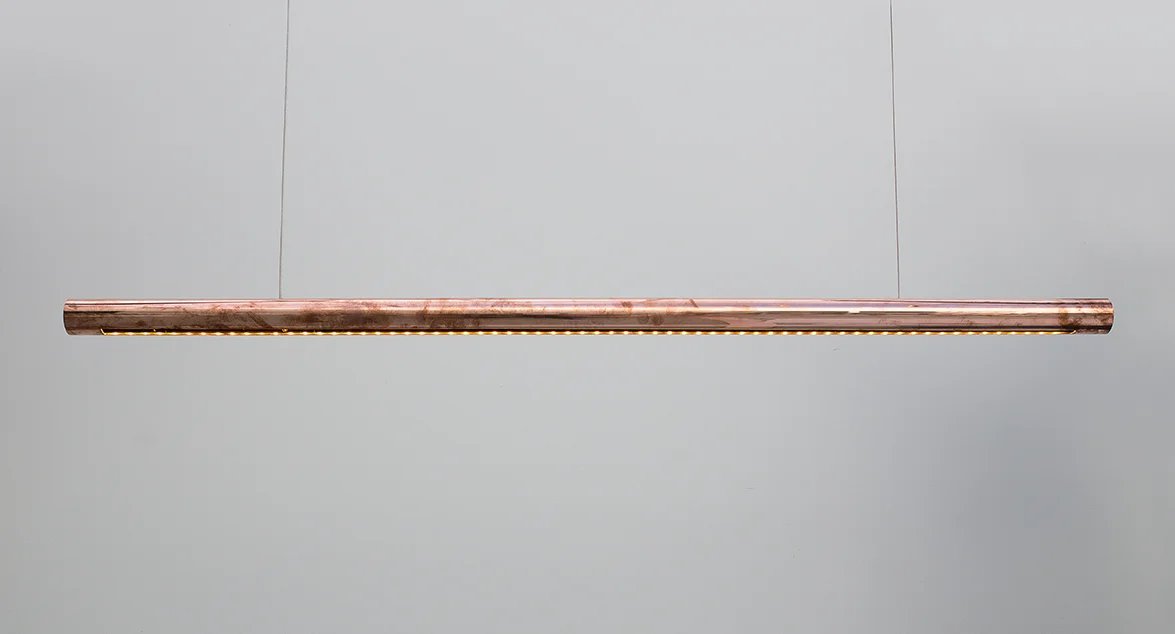 Raw copper Linear Pendant - Giffin Design.jpg