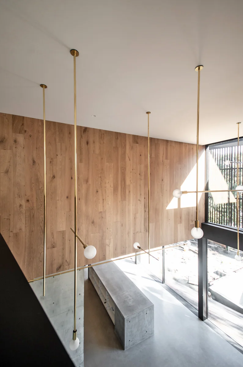Polished brass pendant lighting.JPG
