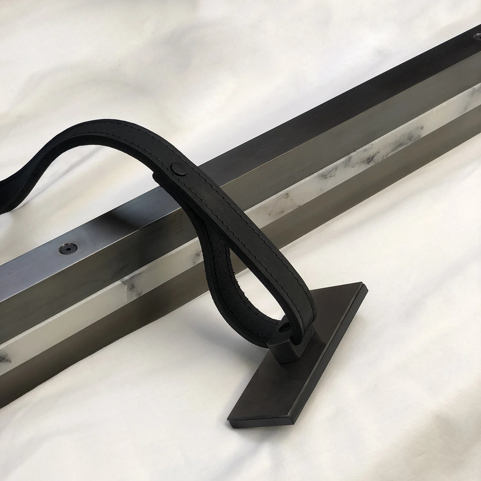 Bronze Stone linear pendant.JPG