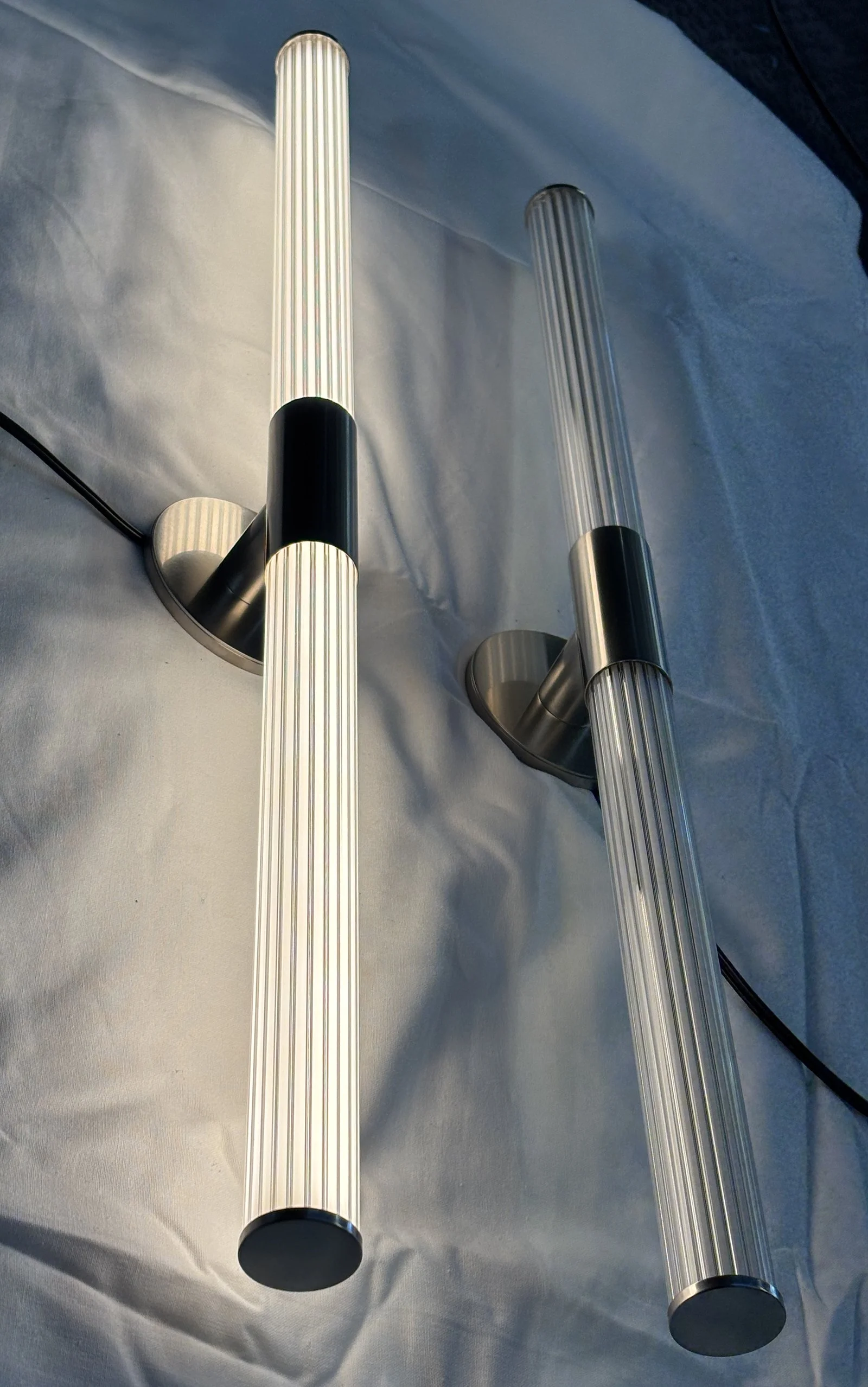 REEDED GLASS SCONCE - BRUSHED NICKEL.jpg