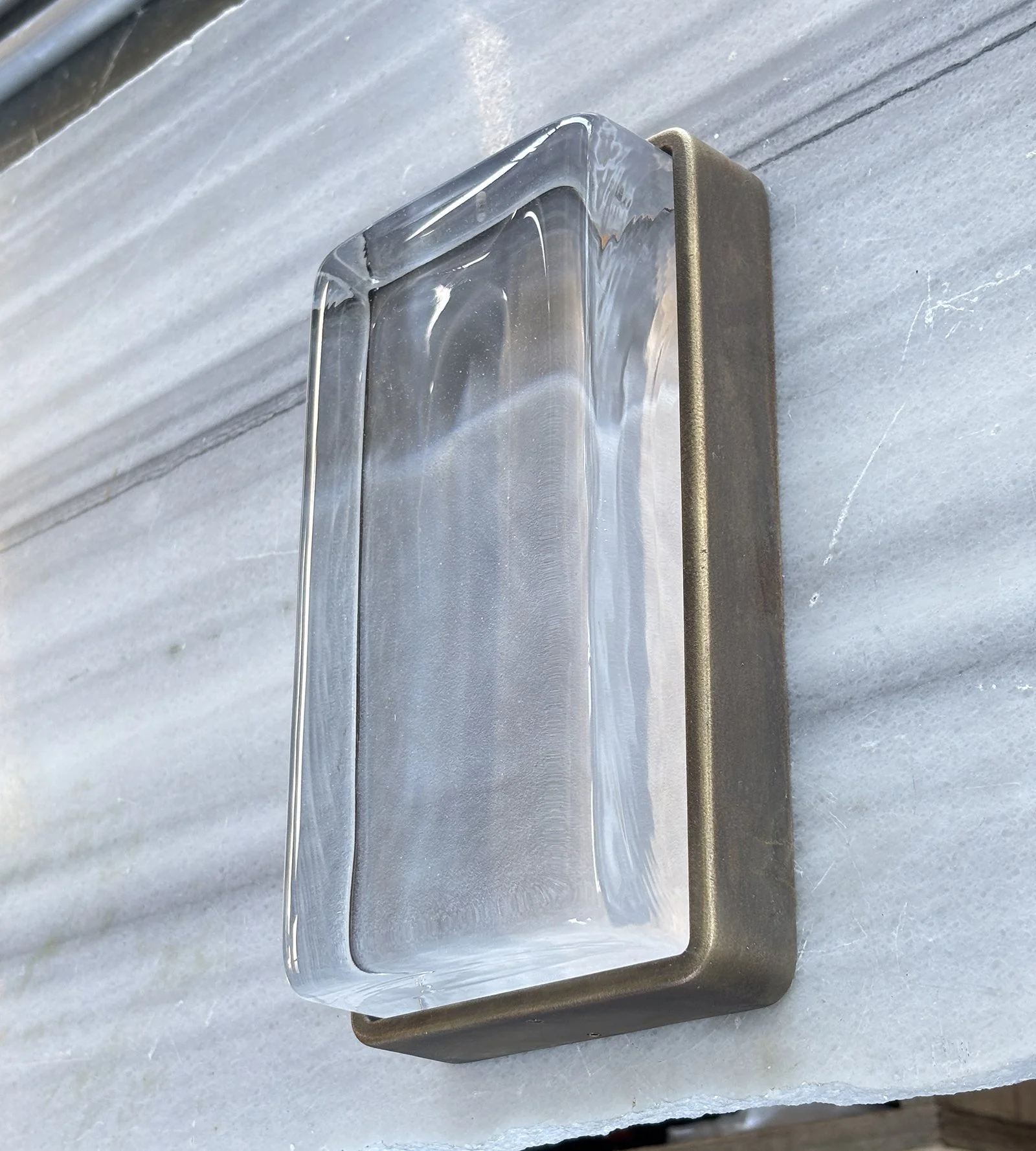 IGLOO SCONCE - AGED BRASS SMOOTH GLASS.jpg