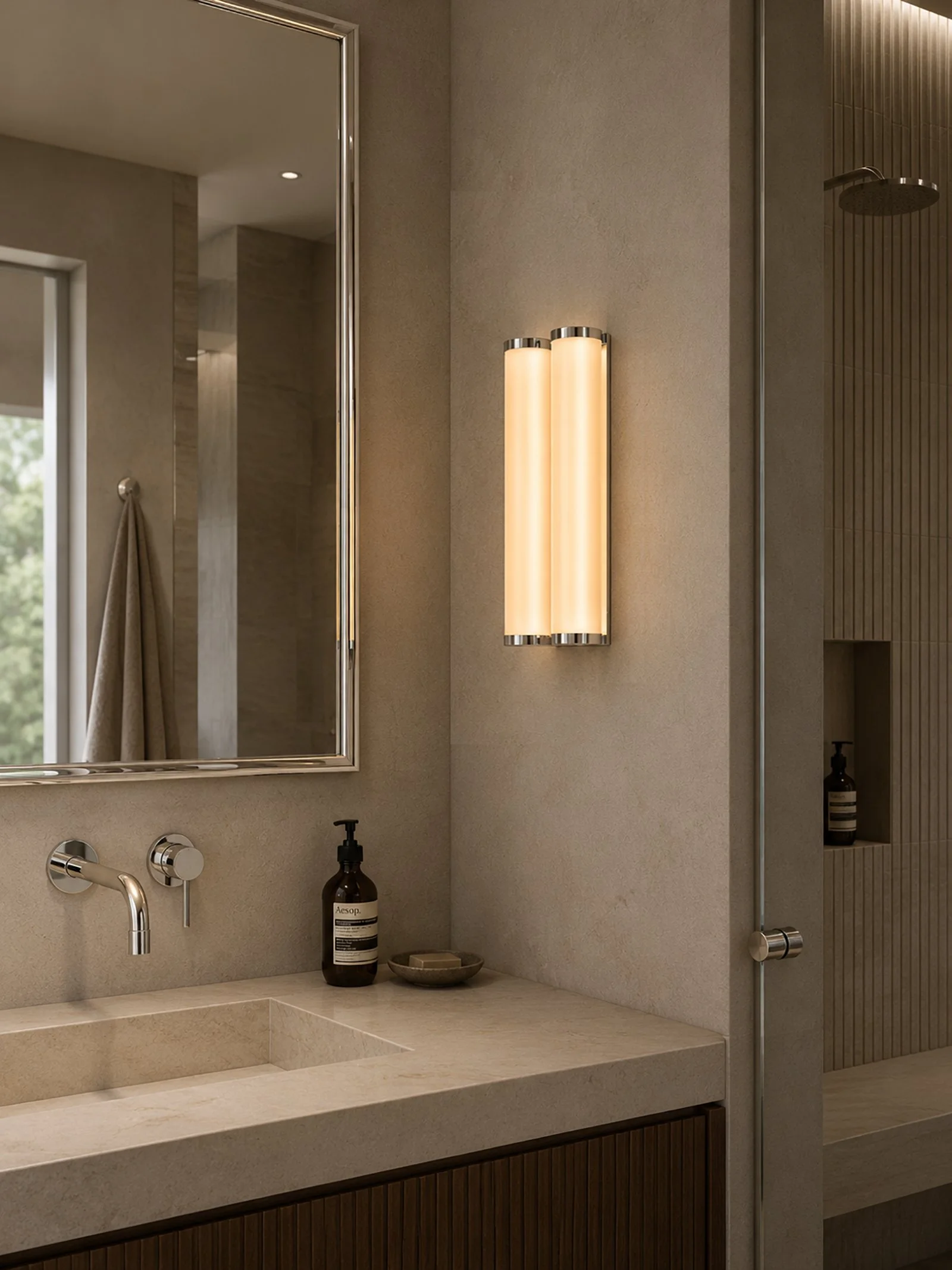 double tube sconce chrome insitu.jpg