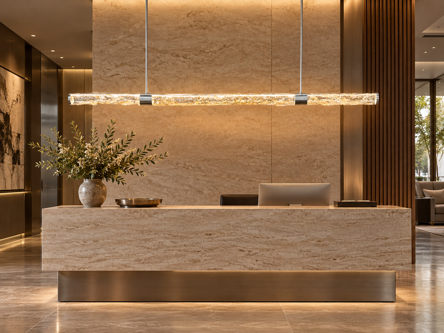 Luxurious Lobby with Glowing Linear Pendant.png