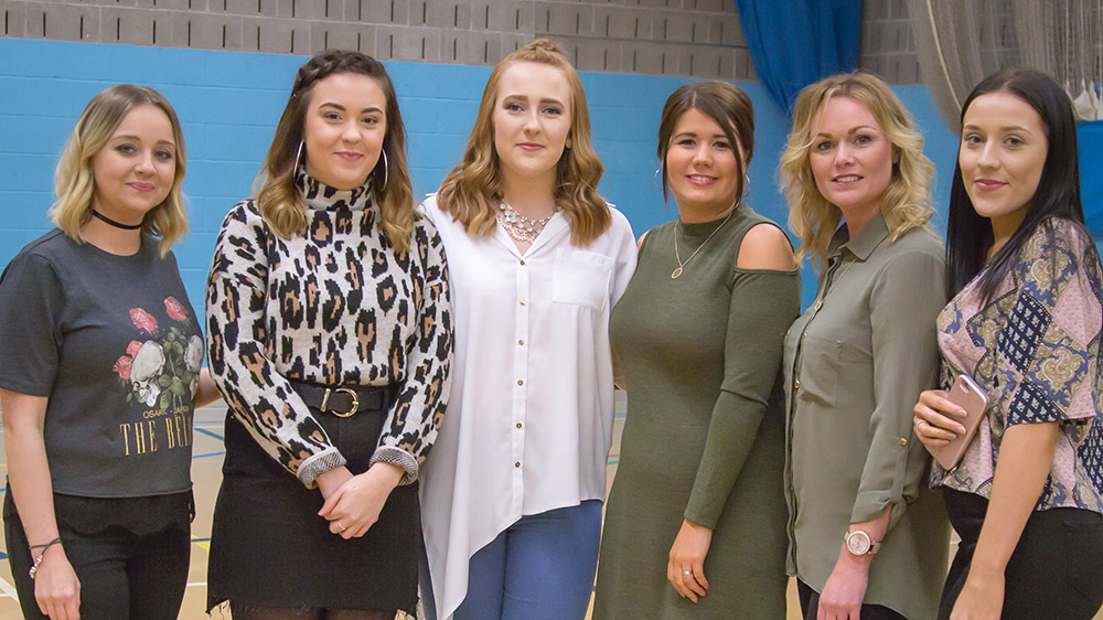 The girls at Macmillan charity fashion event