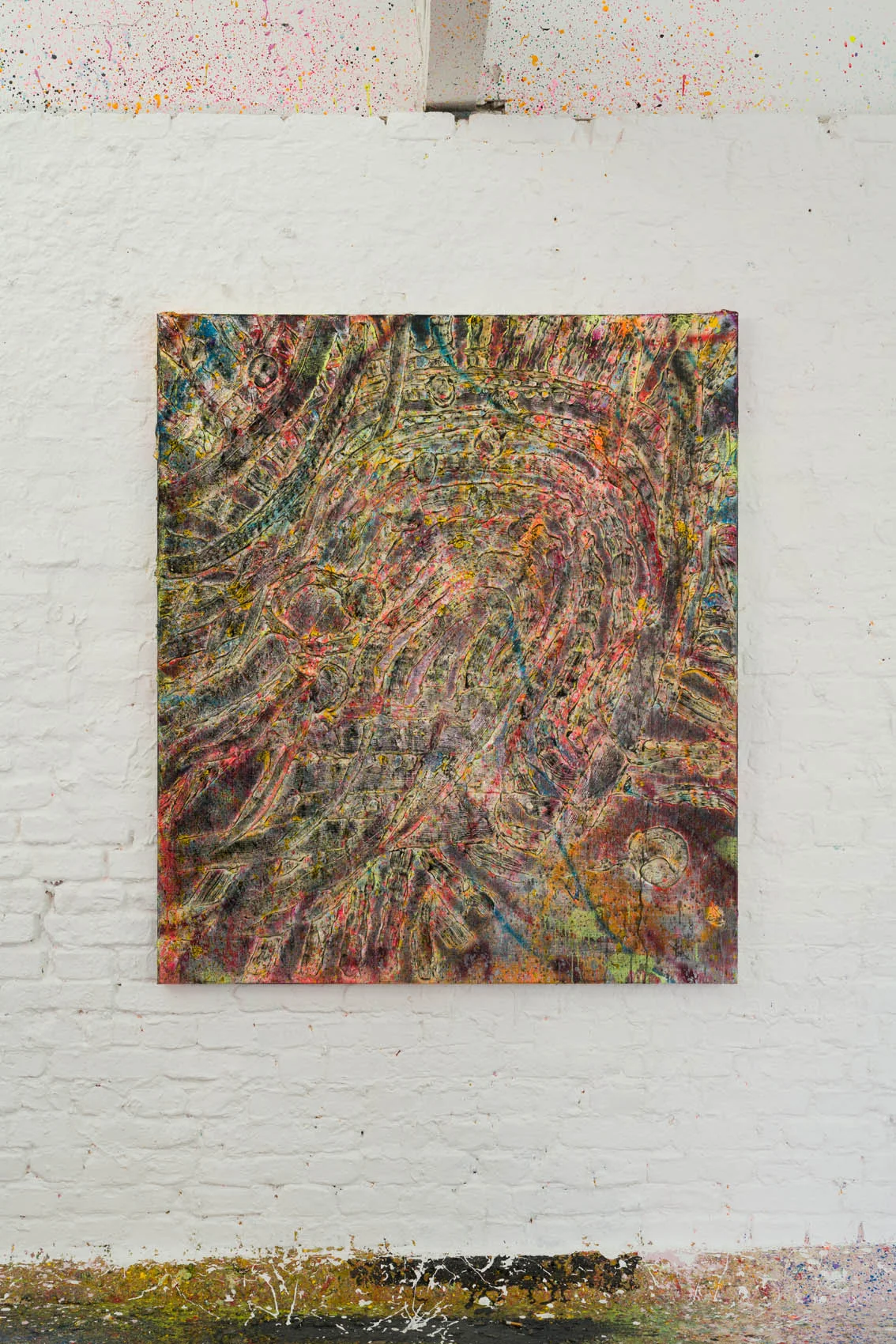 Acryl and spraypaint on canvas 160x140cm