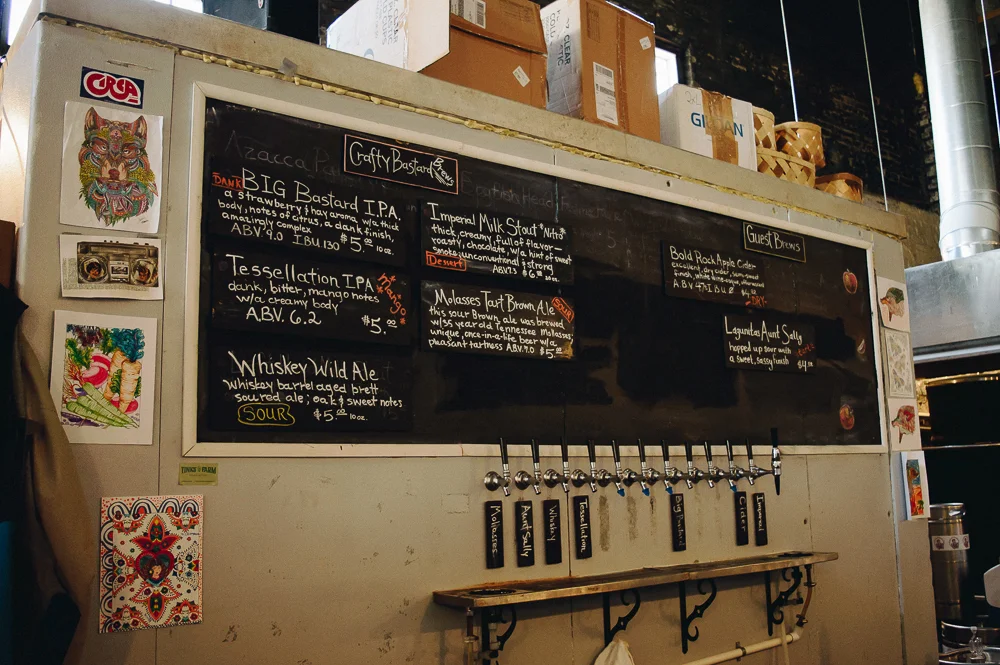 Crafty Bastards Menu