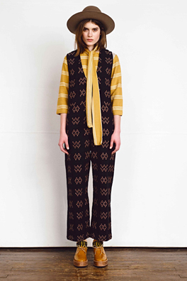 Aceandjig $$-$$$ This ethical brand makes beautiful clothes in modern folk style out of custom yarn dye woven mirage fabric. They have a documented process of how they make their textiles, and it’s just amazing how much work and love goes into it.