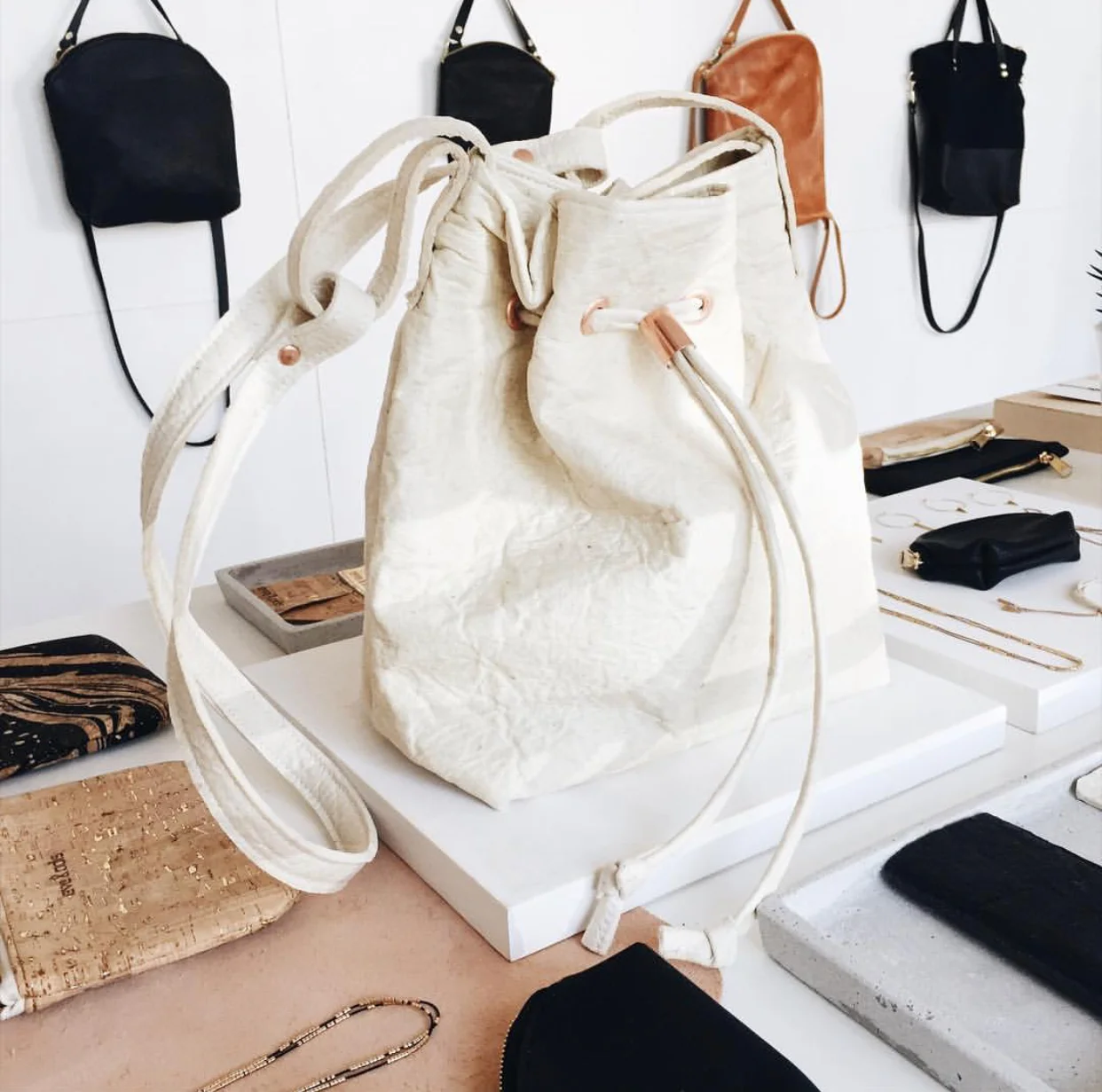 Pinatex bag by Eve and Adis