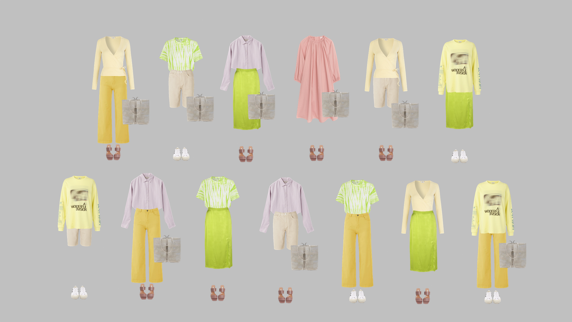 Wonder Wardrobe: 13 outfits.