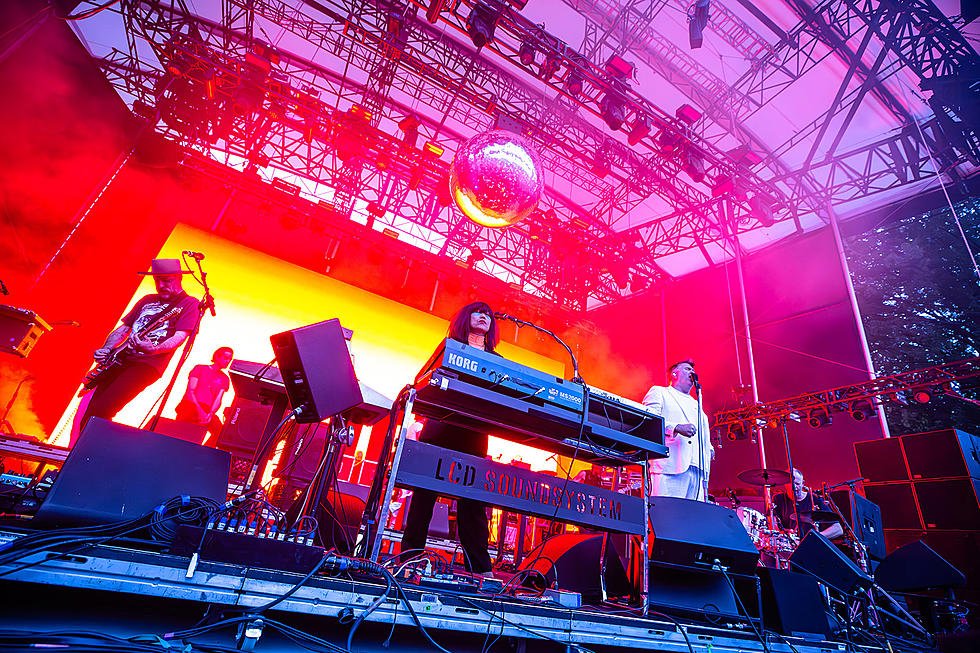  LCD Soundsystem performs in at Forest Hills Stadium, NYC.  Photo by P Squared. 