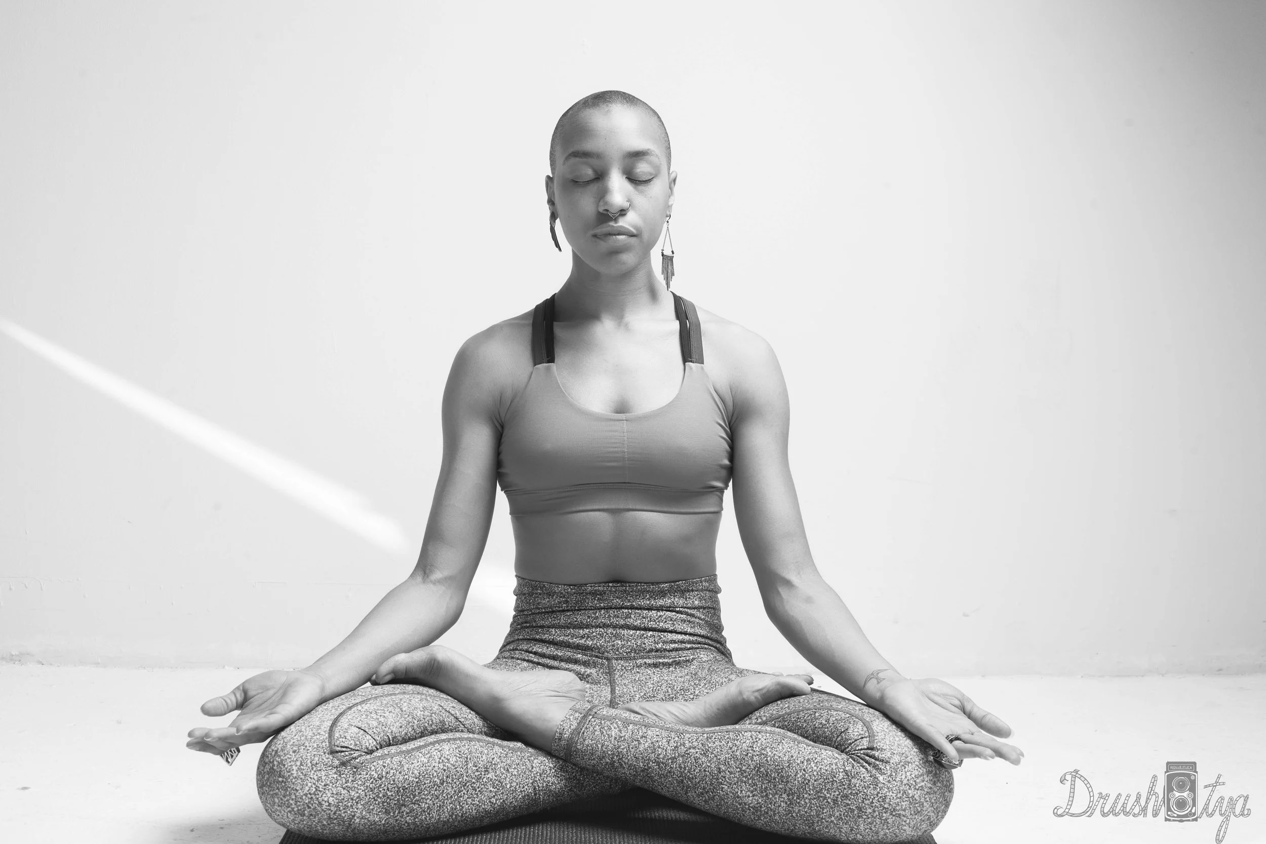 'Rigor, vitality and athleticism define the building blocks of my yoga practice and my live performance experience.' -Vie