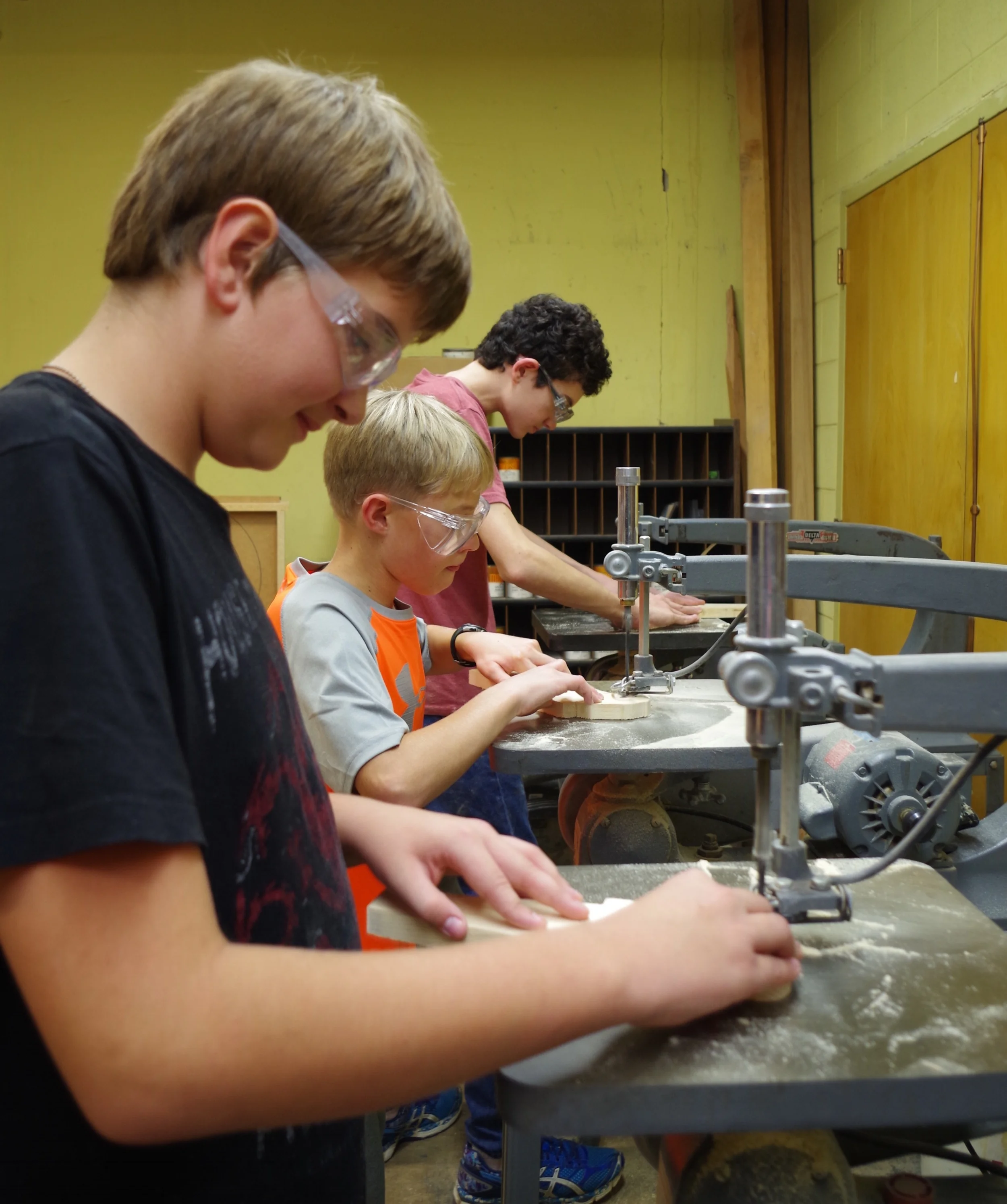Boys participating in Boys' & Girls' Brigade programming