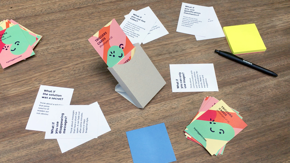 Brainstorming tool on its prototype phase