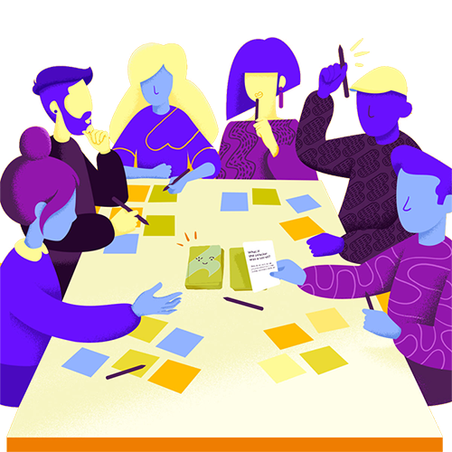 A tool for workshops with clients and users.