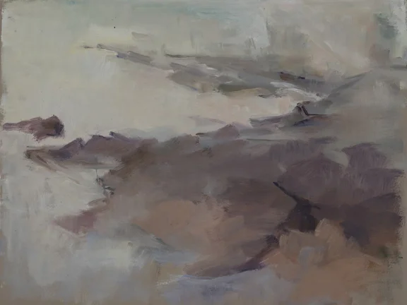 Superior Coastline Number 10, Oil on prepared paper, 9” x 12” , 2018